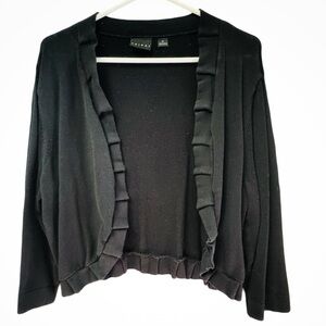 Black Cotton Knit Shrug from Tribal - XLG